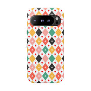Colorful Diamond Pattern Google Pixel Phone Case - Tough Cases