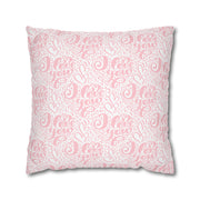 Inspirational Love Pillowcase - Soft Spun Polyester Square Cushion with Heart Design