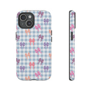 Cute Bow Pattern iPhone Case - Tough Cases for Girls & Women