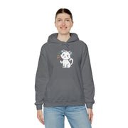 Cute Cat Music Lover Hoodie - Unisex Heavy Blend™ Sweatshirt