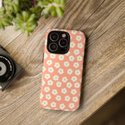 Floral Tough Phone Case with Daisy Design