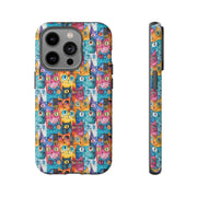 Playful Cat iPhone Case - Tough & Colorful Design