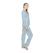 Elegant Floral Satin Pajamas for Women - Luxurious Sleepwear
