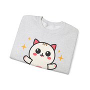 Cute Cat Graphic Unisex Crewneck Sweatshirt - DEVOTREE