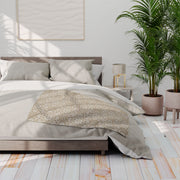 Cozy Arctic Fleece Blanket - Floral Geometric Design for Home Decor