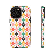 Colorful Playing Card Pattern Tough Case for iPhone