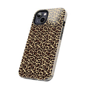 Leopard Print Tough Phone Case - Stylish & Durable Protection for Your Device