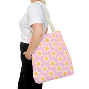 Cute Daisy Print Tote Bag for Spring Outings