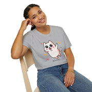 Cute Cat Graphic Unisex Softstyle T-Shirt - Perfect for Pet Lovers
