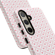Stylish Samsung Galaxy Phone Case with Pink Ribbon Design
