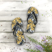 Tropical Floral Flip Flops | Summer Beach Sandals for Vacation