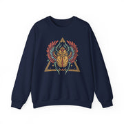 Vintage-Inspired Beetle Graphic Crewneck Sweatshirt | Unisex Heavy Blend