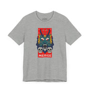 Merge Graphic Unisex Jersey Tee - Bold Skull & Dragon Design