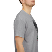 Devil's Wing Skull Unisex Heavy Cotton Tee - Edgy Graphic T-Shirt for Alternative Fashion