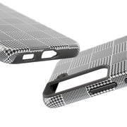 Chic Houndstooth Tough Phone Case - Stylish and Durable Protection