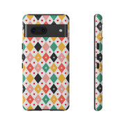 Colorful Diamond Pattern Google Pixel Phone Case - Tough Cases