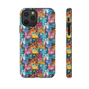 Playful Cat iPhone Case - Tough & Colorful Design