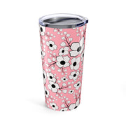 Floral Pink Tumbler 20oz - Stylish Insulated Drinkware for Everyday Use