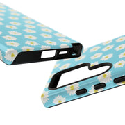 Floral Tough Samsung Galaxy Phone Case - Daisy Design for Summer Vibes