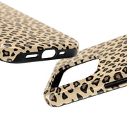 Leopard Print Tough Phone Case - Stylish Protection for Your Device