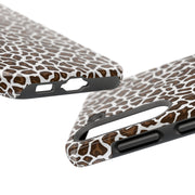 Stylish Leopard Print Tough Phone Case - Durable Protection for Your Device