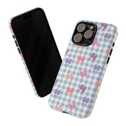 Cute Bow Pattern iPhone Case - Tough Cases for Girls & Women