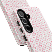 Stylish Samsung Galaxy Phone Case with Pink Ribbon Design
