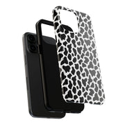 Stylish Cow Print Tough Phone Case - Durable Protection for Animal Lovers