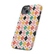 Colorful Playing Card Pattern Tough Case for iPhone