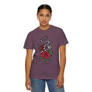 Devotree Snake & Roses Unisex Garment-Dyed T-Shirt