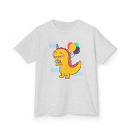 Kids Dinosaur Party Tee - Colorful Celebration Shirt for Birthday Fun