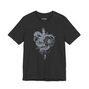 Botanical Snake Unisex Tee - Trendy Graphic T-Shirt for Nature Lovers
