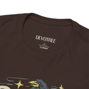 Gothic Raven and Skull Unisex Heavy Cotton Tee