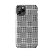 Chic Houndstooth Tough Phone Case - Stylish and Durable Protection