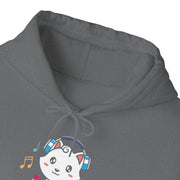 Cute Cat Music Lover Hoodie - Unisex Heavy Blend™ Sweatshirt