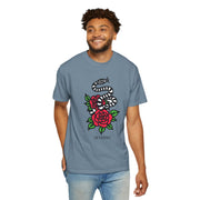 Devotree Snake & Roses Unisex Garment-Dyed T-Shirt