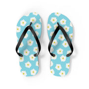 Floral Blue Flip Flops - Summer Chic Sandals for Beach and Casual Wear