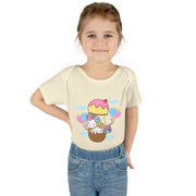 Cute Baby Bodysuit with Ice Cream and Balloons Design