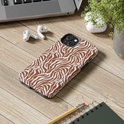 Stylish Zebra Print Tough Phone Case - Durable Protection & Trendy Design