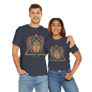 Bohemian Graphic Unisex Heavy Cotton Tee – Vintage Beetle Design