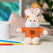 Cute Stuffed Animal with 'Love You' Tee - Perfect Gift for Kids and Beloved Ones