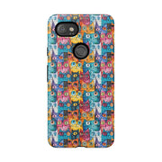 Colorful Cat Google Pixel Phone Case - Tough Cases for Pet Lovers