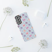 Cute Bow Pattern Tough Samsung Galaxy Phone Case - Stylish Protective Cover for Everyday Use