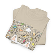 Whimsical Cat Reading Unisex Tee - Perfect for Cat Lovers & Bookworms