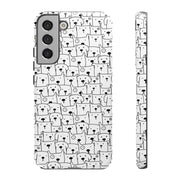 Cute Dog Pattern Samsung Galaxy Phone Case - Tough Cases for Pet Lovers