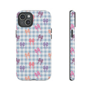 Cute Bow Pattern iPhone Case - Tough Cases for Girls & Women