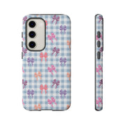 Cute Bow Pattern Tough Samsung Galaxy Phone Case - Stylish Protective Cover for Everyday Use