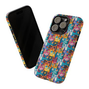 Playful Cat iPhone Case - Tough & Colorful Design