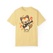 Cute Cat Guitar Unisex T-Shirt | Fun & Playful Design for Music Lovers