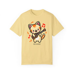 Cute Cat Guitar Unisex T-Shirt | Fun & Playful Design for Music Lovers